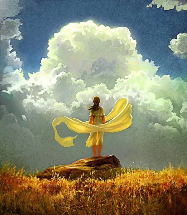 Watching clouds