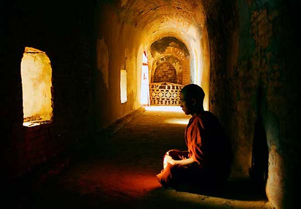 monk meditating