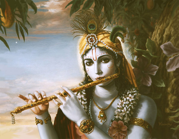 2 Krishna Flute garden