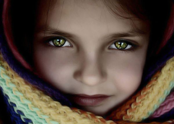 girl with green eyes