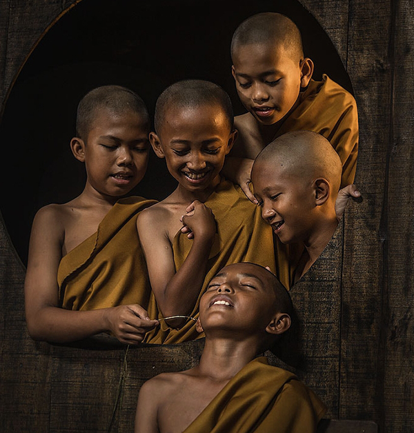 Laughing kids